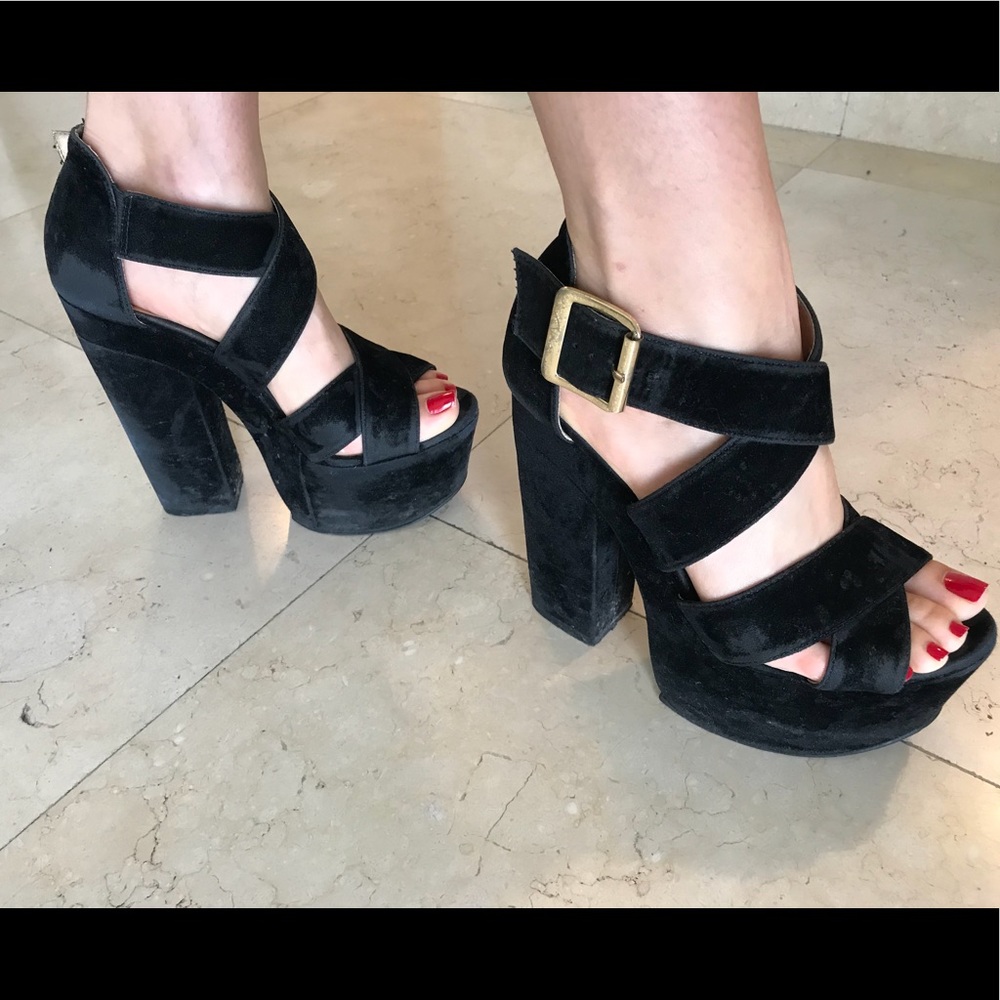 Black Platform Heels